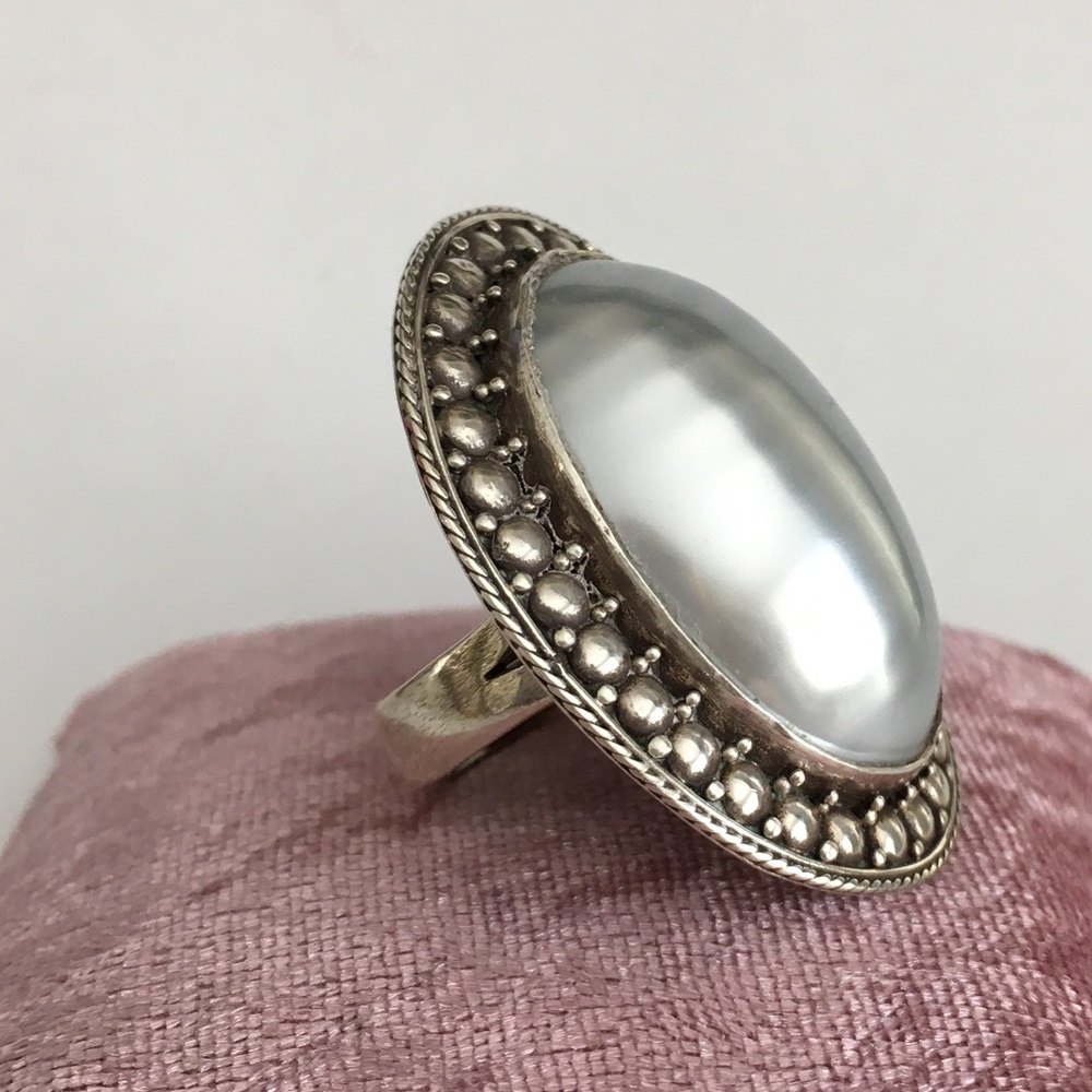 Artisan made solid sterling silver ring - Picture 7 of 11